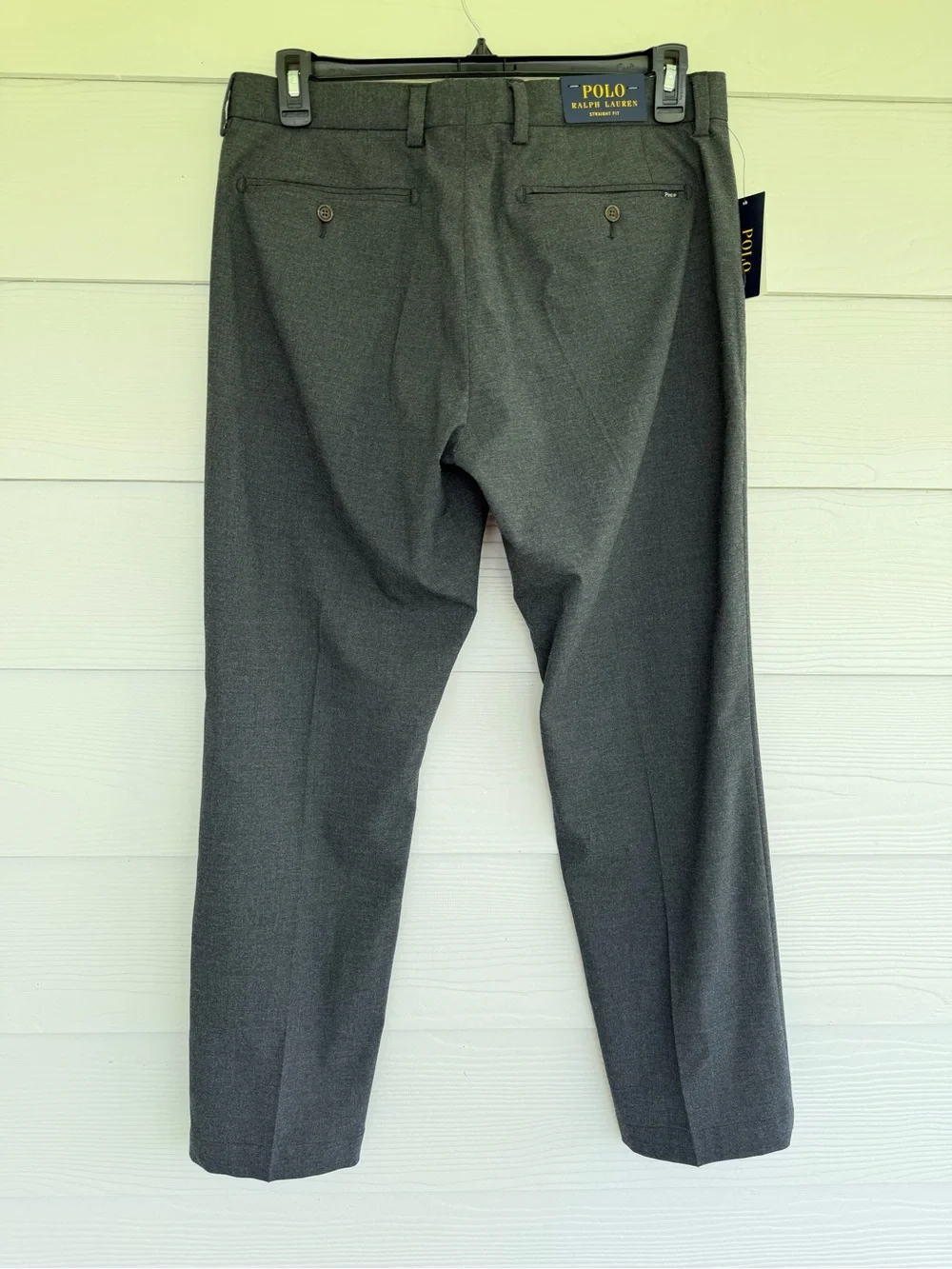 NWT Polo Ralph Lauren Manhasset Stretch Straight Fit Pants Gray 34x30
